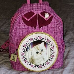 Charming Loungfly Professor Umbridge Lenticular Cat Design Women's Backpack
